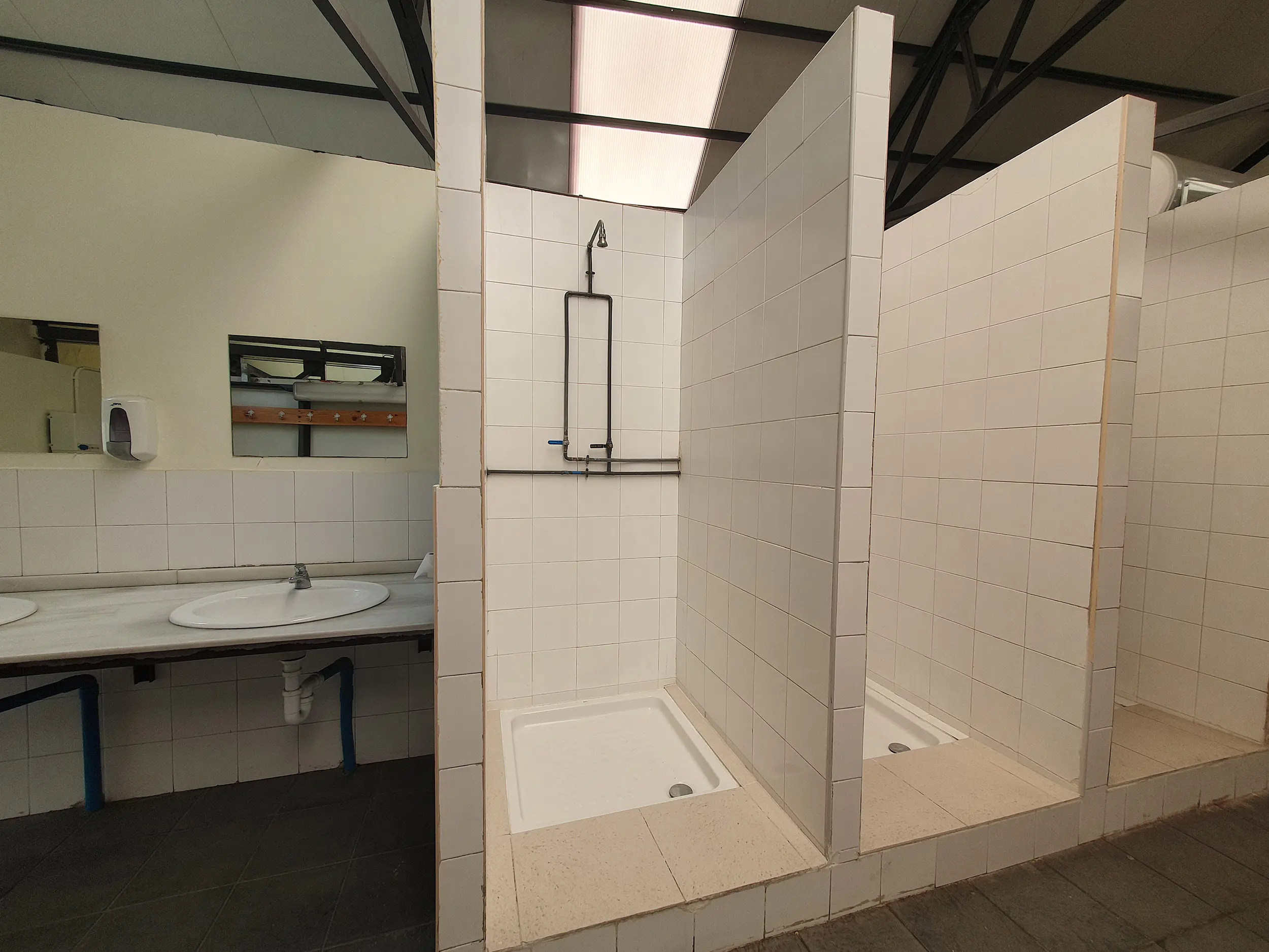 Duchas de los vestuarios