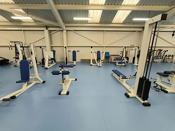 Diferentes aparatos de gimnasia
