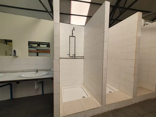 Duchas de los vestuarios