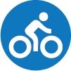 icono de como llegar en bici
