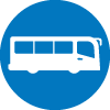 icono de como llegar en autobús