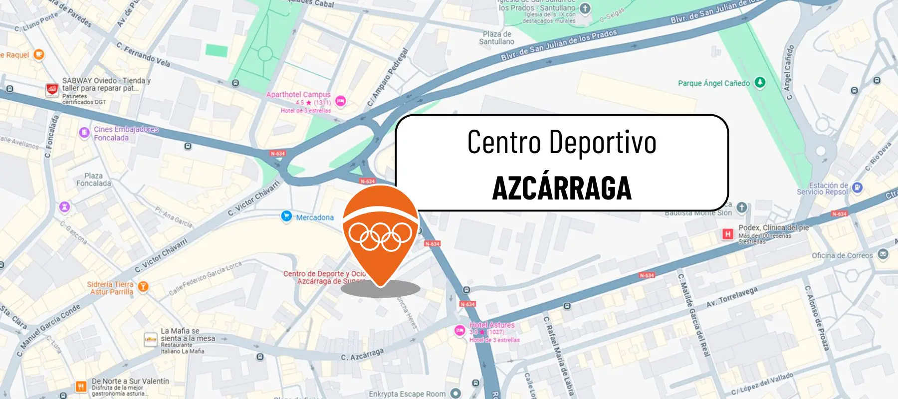 mapa de la instalación