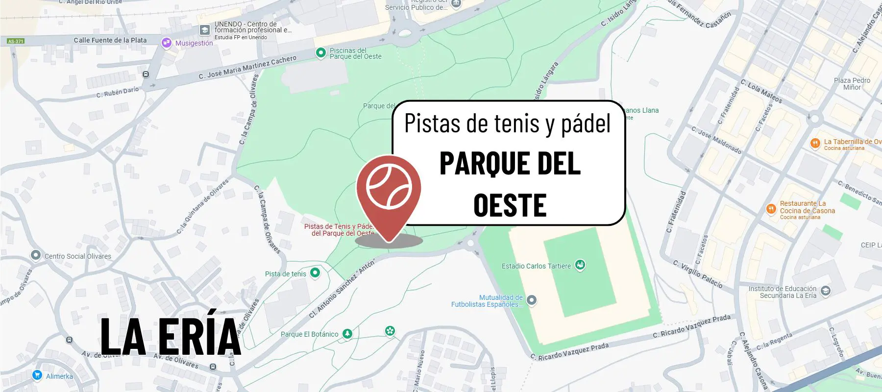 mapa de la instalación